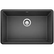 Blanco Precis 26-13/16" Undermount Single Basin SILGRANIT Kitchen Sink Anthracite