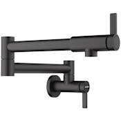 Blanco Culina II 1.5 GPM Wall Mounted Single Hole Pot Filler Matte Black