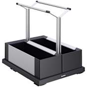Blanco Storage Caddy 40 Kitchen Cabinet Organizer - Double Black