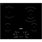Blomberg 24 Inch Wide 4 Burner Electric Cooktop with Programmable Touch Control System Black Glass