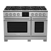 BlueStar 48 Inch Wide 7.8 Cu. Ft. Free Standing Dual Fuel Range with X-8 Sealed Burners (LP) Stainless Steel