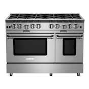 BlueStar Platinum Series 48 Inch Wide 6.9 Cu. Ft. Free Standing Natural Gas Range Stainless Steel