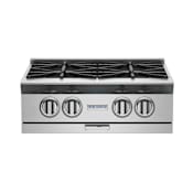BlueStar Platinum Series 24 Inch Wide 4 Burner Natural Gas Cooktop Stainless Steel