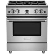 BlueStar Nova Series 30 Inch Wide 4.6 Cu. Ft. Free Standing Liquid Propane Range Stainless Steel