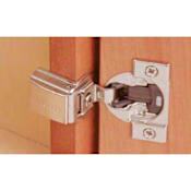 Blum COMPACT Full Overlay Press-In Concealed European Cabinet Door Hinge with 110 Degree Opening Angle and BLUMOTION Function - Single Hinge N/A