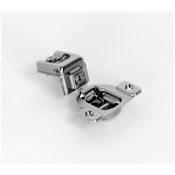 Blum COMPACT 1-1/4 Inch Overlay Screw-On Cabinet Door Hinge with 107 Degree Opening Angle (Sold Individually) Nickel