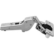 Blum CLIP Top Partial Overlay Press-In Cabinet Door Hinge with 120-Degree Opening Angle and Self Close Function Nickel
