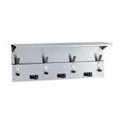 Bobrick Wall Mounted Shelf with Mop and Broom Holders Stainless Steel