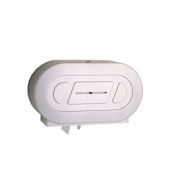 Bobrick ClassicSeries Wall Mounted Double Toilet Paper Holder with Tumbler Lock Satin Stainless Steel