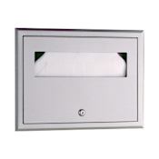 Bobrick ClassicSeries Recessed Seat Cover Dispenser Satin Stainless Steel