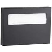 Bobrick ClassicSeries Wall Mounted Seat Cover Dispenser Matte Black