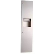 Bobrick TrimLineSeries Recessed Paper Towel Dispenser/Waste Receptacle Satin Stainless Steel