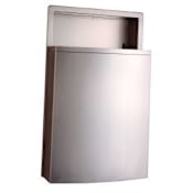 Bobrick  ConturaSeries® Recessed Waste Receptacle with LinerMate Satin Stainless Steel