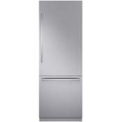 Bosch Benchmark 30 Inch Wide 16.5 Cu. Ft. Energy Star Certified Bottom Freezer Refrigerator with VitaFresh and Adjustable Shelves Stainless Steel