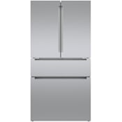 Bosch 800 Series 36 Inch Wide 20.5 Cu. Ft. Energy Star Certified French Door Refrigerator with MultiAirFlow and VitaFreshPro Stainless Steel