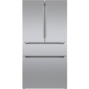 Bosch 800 Series 36 Inch Wide 21 Cu. Ft. Energy Star Certified French Door Refrigerator with VitaFresh Drawer Stainless Steel