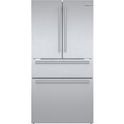 Bosch 800 Series 36 Inch Wide 21 Cu. Ft. Energy Star Certified French Door Refrigerator with Internal Water Dispenser Stainless Steel