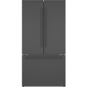 Bosch 800 Series 36 Inch Wide 21 Cu. Ft. Energy Star Certified French Door Refrigerator Black