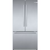 Bosch 800 Series 36 Inch Wide 21 Cu. Ft. Energy Star Certified French Door Refrigerator with Dual Compressor Stainless Steel