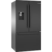 Bosch 500 Series 36 Inch Wide 26.0 Cu. Ft. Energy Star Certified French Door Refrigerator with QuickIcePro System™ Black Stainless Steel