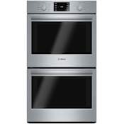 Bosch 500 Series 30 Inch Wide 9.2 Cu. Ft. Electric Double Oven with Broil Element and Convection Bake Stainless Steel
