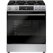 Bosch 100 Series 30 Inch Wide 5.8 Cu. Ft. Slide In Gas Range Stainless Steel