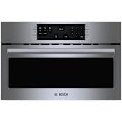 Bosch 500 Series 30 Inch Wide 1.6 Cu. Ft. 1650 Watt Built In Microwave with Touch Controls and Sensor Programs Stainless Steel