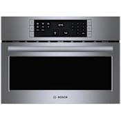 Bosch 500 Series 27 Inch Wide 1.6 Cu. Ft. 1650 Watt Built In Microwave with Touch Controls and 10 Power Levels Stainless Steel