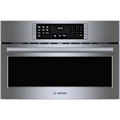 Bosch 800 Series 30 Inch Wide 1.6 Cu. Ft. 1920 Watt Built In Microwave with SpeedChef Cooking Cycles and Convection Cooking Stainless Steel