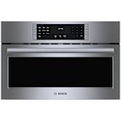 Bosch 800 Series 30 Inch Wide 1.6 Cu. Ft. 1920 Watt Built In Microwave with SpeedChef Cooking Cycles and Convection Cooking Stainless Steel