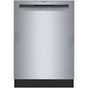Bosch 300 Series 24 Inch Wide 12 Place Setting Built-In Fingerprint Resistant Front Control Dishwasher with PureDry and PrecisionWash Stainless Steel