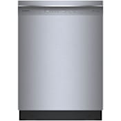 Bosch 300 Series 24 Inch Wide 16 Place Setting Built-In Fingerprint Resistant Front Control Dishwasher with PureDry and PrecisionWash Stainless Steel