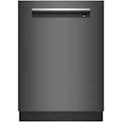 Bosch 800 Series 24 Inch Wide 16 Place Setting Built-In Top Control Dishwasher with CrystalDry and PrecisionWash Black Stainless Steel