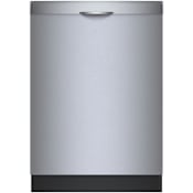 Bosch 300 Series 24 Inch Wide 16 Place Setting Built-In Fingerprint Resistant Top Control Dishwasher with PureDry and PrecisionWash Stainless Steel