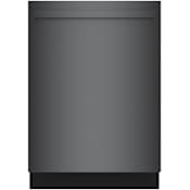 Bosch 800 Series 24 Inch Wide 16 Place Setting Built-In Top Control Dishwasher with CrystalDry and Remote Start Black Stainless Steel