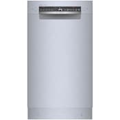 Bosch 300 Series 18 Inch Wide 10 Place Setting Built-In Fingerprint Resistant Front Control Dishwasher with PureDry and PrecisionWash Stainless Steel