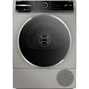 Bosch 800 Series 24 Inch Wide 4 Cu. Ft. Energy Star Certified Electric Dryer Pearl Steel