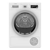 Bosch 500 Series 24" Wide 4.0 Cu. Ft. Energy Star Certified Electric Dryer with Home Connect White