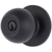 Brinks Raleigh Knob Set with Round Rose from the Transitional Collection Matte Black