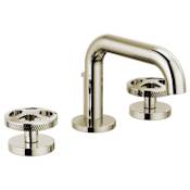 Brizo Litze 1.5 GPM Widespread Bathroom Faucet with Pop-Up Drain Assembly Brilliance Polished Nickel