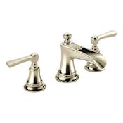 Brizo Rook 1.5 GPM Widespread Bathroom Faucet with Pop-Up Drain Assembly Less Handles - Limited Lifetime Warranty Brilliance Polished Nickel