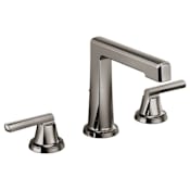 Brizo Levoir 1.5 GPM High Spout Widespread Bathroom Faucet with Pop-Up Drain Assembly Less Handles - Limited Lifetime Warranty Brilliance Black Onyx
