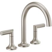 Brizo Odin Deck Mounted Roman Tub Filler - Less Handles and Rough In Brilliance Brushed Nickel