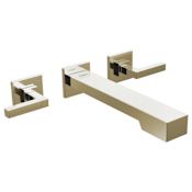 Brizo Frank Lloyd Wright Two Handle Wall Mounted Tub Filler - Less Handles and Rough-in Brilliance Polished Nickel