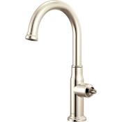 Brizo Faircroft 1.8 GPM Single Hole Bar Faucet with Arc Spout - Less Handle Brilliance Polished Nickel