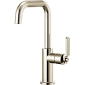 Brizo Litze 1.8 GPM Single Hole Bar Faucet with Industrial Handle - Limited Lifetime Warranty Brilliance Polished Nickel