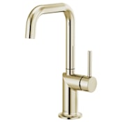 Brizo Odin 1.8 GPM Single Hole Bar Faucet with Square Spout - Less Handle Brilliance Polished Nickel
