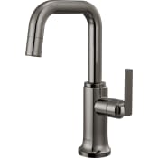 Brizo Kintsu 1.5 GPM Cold Only Water Dispenser with Square Spout - RO Compatible Lumicoat Black Onyx