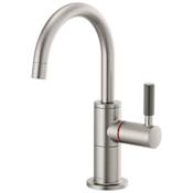 Brizo Litze 1.0 GPM Single Hole Instant Hot Faucet Water Dispenser with Arc Spout - Less Tank Brilliance Stainless