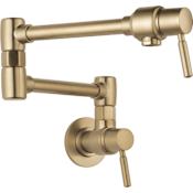 Brizo Euro 4 GPM Wall Mounted Single Hole Pot Filler Faucet Luxe Gold